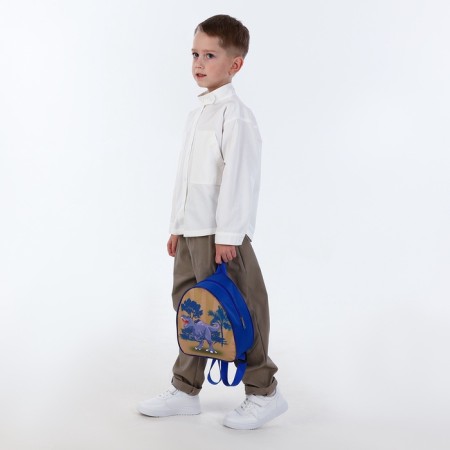 Children's backpack on the zipper "chosen", the color is blue-6