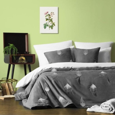 Cover with pillowcases "Alice", size 160x220 cm, dark gray color-1