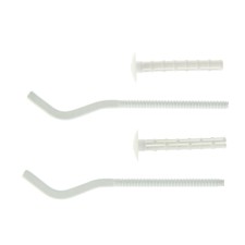 A set of brackets Taen, 180x7mm, with dowel for the radiator, in the package 2 pcs