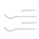 A set of brackets Taen, 180x7mm, with dowel for the radiator, in the package 2 pcs