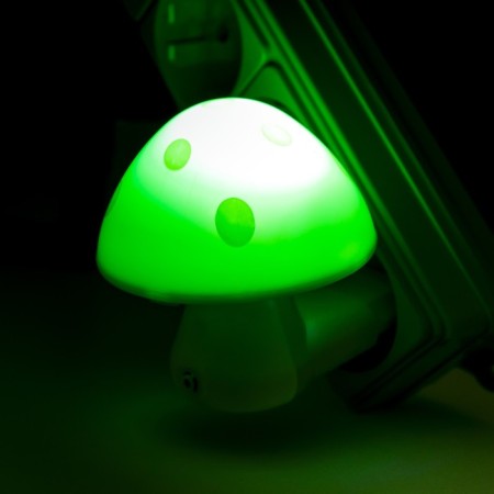 Nightmare "White Mushroom", with a light sensor 7x7 cm, mixalux mix-3