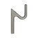 Furniture hook Cappio anemone, one -rod, color graphite, 3 pcs.