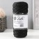 Knitting cord 100% polyester, width 3 mm 100m (black)