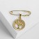 Bulak-cone with the suspension "Tree of Life" 3.5 cm, white color in gold