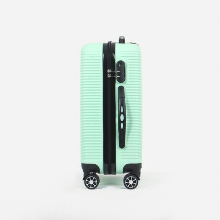 Small 20 suitcase, "Cartes factory", lightning department, code castle, 4 wheels, mint color-1
