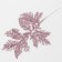 Decorative twig "amazement" in pink color, 0.3 × 12 × 28 cm