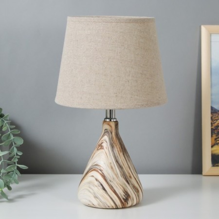 Table lamp 16385/1 E14 40W Beige 22x22x37 cm Risalux
