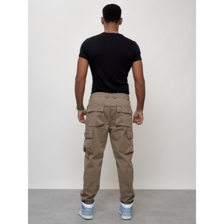Cargo jeans, size 48, beige color-3