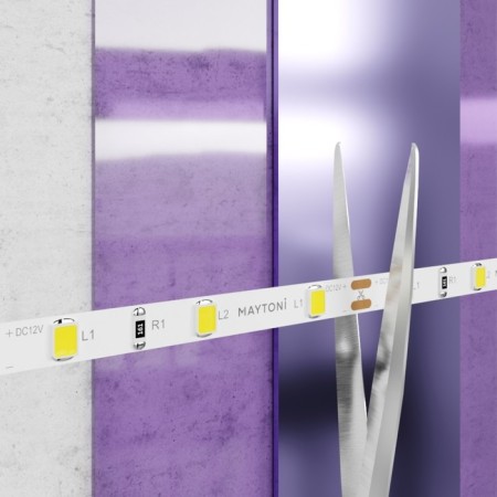 Maytoni LED tape, 12V, IP20, 2835, 4.8W/m, 4000k, 5 m, 5 mm, monochrome glow-2