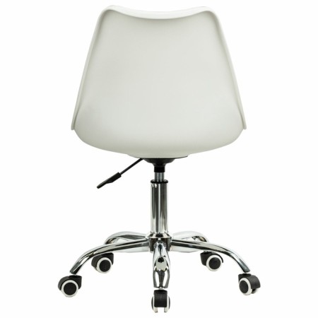 A chair for the operator Brabix Eames MG-310 Ch, chrome, white plastic, eco-leather white-4