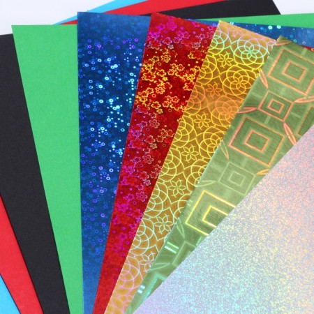 Cardboard color with holography, A4, 10 sheets, 10 colors, non-moped, bilateral, in the folder, 250 g/m², Spider-Man-4