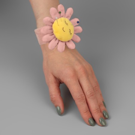 Needle on the bracelet "Flower", 23 × 8 cm, color pink mix-4