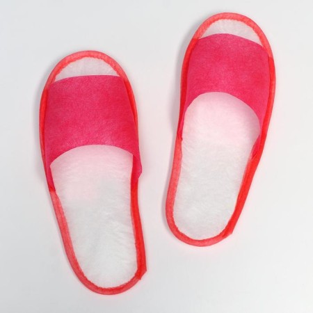 Spinbond slippers "Economy", sole 4mm., Pink, 38-39 p.
