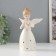 Souvenir Ceramics Light "Girl Angel with folded hands" from batteries 9.5x9.5x16.5 cm