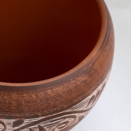 Angob pot for hot Angob, 0.55 l., 10x12x12 cm-3