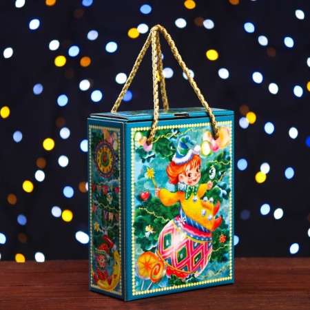 Gift box "New Year's elves" 16.5 x 7.9 x 20.8 cm-1