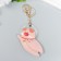 Kozhzam keychain with carabiner "Pig-cosmonaut" 9.3x7.3 cm