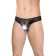 Men's panties Softline Collection, with Wetlook inserts, black color, size m/l