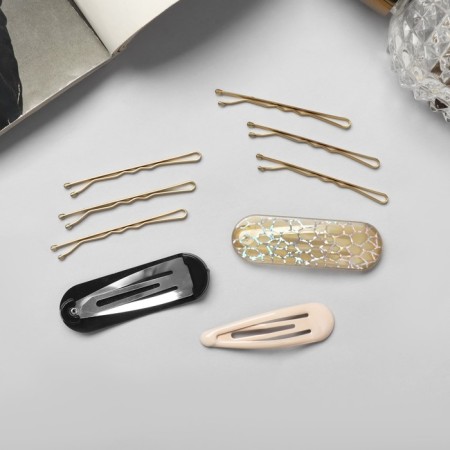 Invisibility for hair "Atlas" (set 9 pcs) 5 cm, gold-2
