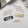Invisibility for hair "Atlas" (set 9 pcs) 5 cm, gold