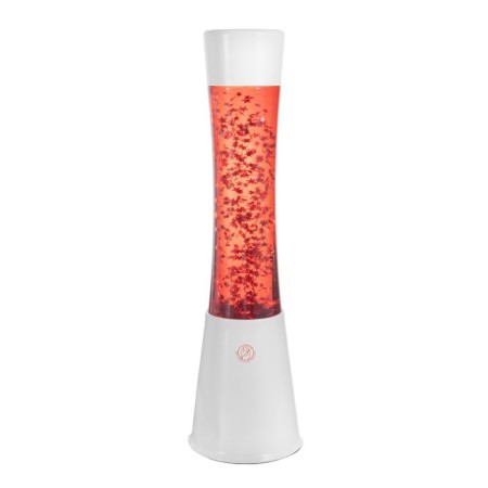 Lamp "Cylinder" E14 white, lava, sparkles 40x11x11 cm Risalux-7