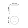 Over lamp, 10W LED, 4000K, 720LM, white color