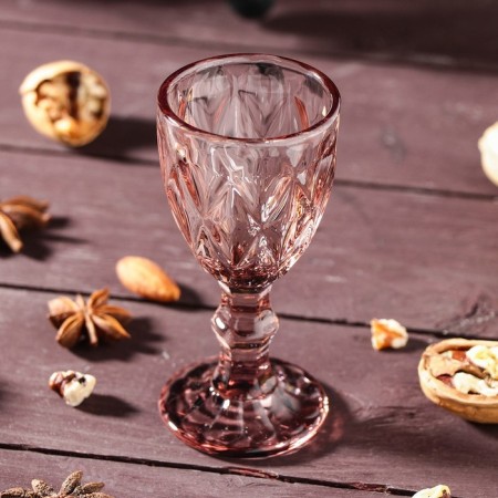 Glass glass Magistro "Cruise", 50 ml, 5 × 10 cm, burgundy color-1