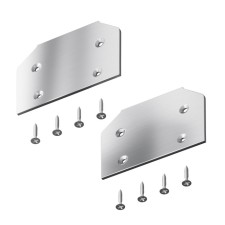 The end plug to the Technical Trampec-31s profile, 6.5x0.2x4.51 cm, the color of silver