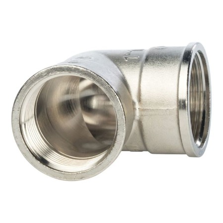 STOUT SFT-0014-000114, 1 1/4 ", internal/internal thread, nickelled brass-2