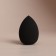 Makeup sponge "drop", 6 × 4 cm, increases when getting wet, black color