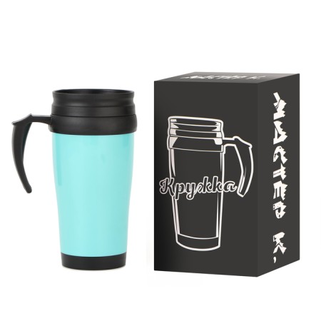 Thermal circle, 450 ml, Classic "Master K", retains heat up to 2 hours, turquoise-1
