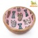 Wooden bowl with a pattern inside 250 ml