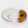Tea couple "Sunflower", glass, cup+saucer, 200 ml, d = 92 mm