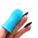 Brush for brushing animal teeth, 5.5 x 2.5 cm, blue, container 7 x 4 cm
