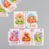 Cardboard Biro "Happy New Year. Watercolor snakes" set 10 pcs (5 types) 4x6 cm