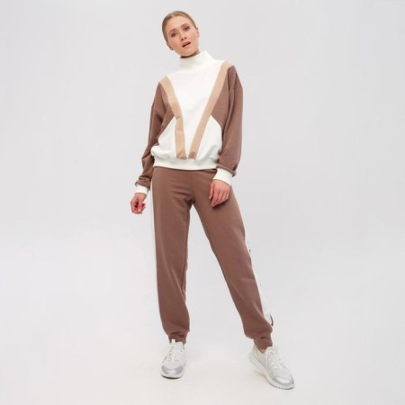 Women's costume (sweatshirt, trousers) minku: Casual Collection Color Ecrew, size 42-3