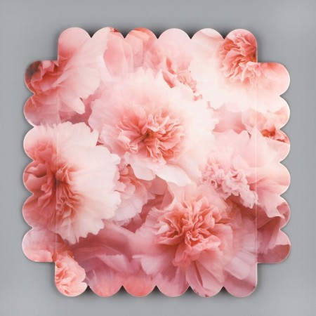 Confectionery box, chest, packaging, “delicate flowers”, 14 x 14 x 18 cm-6