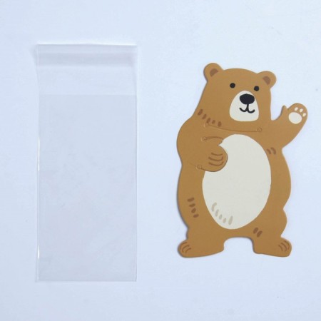 Package for sweets, confectionery packaging, "bear cub", 11 x 6 cm-1