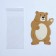 Package for sweets, confectionery packaging, "bear cub", 11 x 6 cm