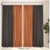 Set of curtains "Canvas", size 200x250 cm, 2 pcs, color wenge, orange
