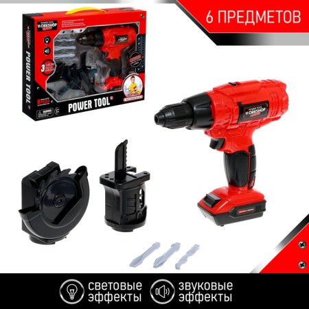 Shurovyrt with the nozzles "Master for All Hands", the nozzle drank and the jigsaw in the kit