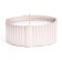 Candle "Oval" in a candlestick with narrow faces, 9x6.5x4cm, champagne