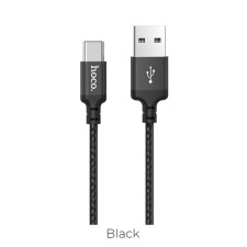 Hoco X14, 2 A, USB cable - Type -C, 2 m, black