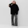 Jumper Female Minaku: Casual Collection Black Color, Rr. 46