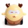The inertial car "Cute deer", light, sound, beige color