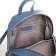 Women's backpack city on a zipper, 4 outer pockets, letizia forzza, blue color
