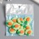 Decor for creativity plastic "Carrot on a flower" 2x2 cm