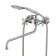 MILARDO DUPLEX DUPSB02M10 bath mixer, two-wagon, S-shaped spout 350 mm, chrome 50494