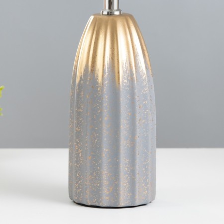 Table lamp "Conkombr" 1HE14 gray 22.5x22.5x39 cm Risalux-3