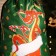New Year's bag on the lace, the color is green